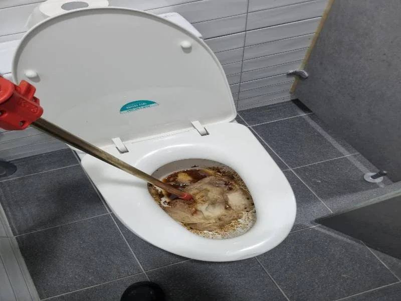 운정 변기막힘 작업사례 3